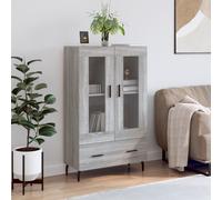vidaXL Buffet haut sonoma gris 69,5x31x115 cm bois d'ingénierie 828322