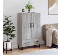 vidaXL Buffet haut sonoma gris 69,5x31x115 cm bois d'ingénierie828266 Gris G