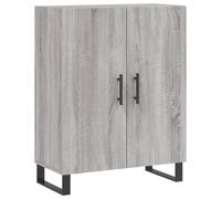 vidaXL Buffet haut Sonoma gris 69,5x34x180 cm Bois d'ingénierie