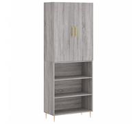 vidaXL Buffet haut Sonoma gris 69,5x34x180 cm Bois d'ingénierie