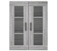 Buffet Haut, Armoire de Rangement avec Pieds, Meuble de Rangement, Organisateur Salon Salle de Séjour, Moderne, Sonoma Gris Bois d'Ingénierie