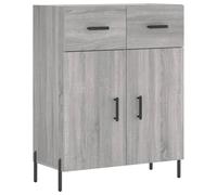 vidaXL Buffet haut Sonoma gris 69,5x34x180 cm Bois d'ingénierie