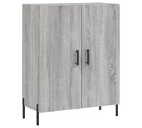 vidaXL Buffet haut Sonoma gris 69,5x34x180 cm Bois d'ingénierie Gris