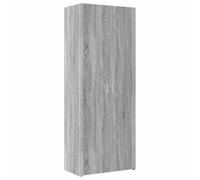 vidaXL Buffet haut Sonoma – Bois d'ingénierie 70×42,5×185 cm – Gris