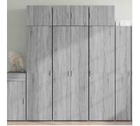 vidaXL Buffet haut Sonoma gris – Bois d'ingénierie 70x42,5x185 cm