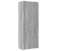 Vidaxl Buffet Haut Sonoma Gris 70x42,5x185 Cm Bois D'ingénierie Multicolore