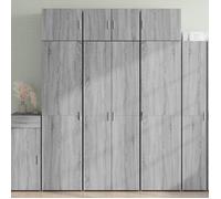 vidaXL Buffet haut Sonoma – Bois d'ingénierie 70×42,5×185 cm – Gris