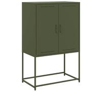 vidaXL Buffet Haut Vert Olive 68,5x38,5x107 cm Acier