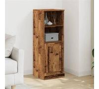vidaXL Buffet haut vieux bois 36x35,5x103,5 cm bois d'ingénierie, armoire, armoire de rangement, buffet haut, armoire 857149 Marron G