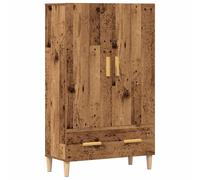 Buffet haut vieux bois 70x31x115 cm bois d ingénierie