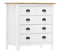 vidaXL Buffet Hill Blanc 79x40x80 cm Bois de pin solide