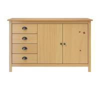 Buffet Hill Marron miel 130x40x80 cm Bois de pin solide288931