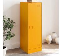 vidaXL Buffet jaune moutarde 34,5x39x107 cm acier, armoire, placard, buffet haut, armoire latérale, armoire de rangement, 841706
