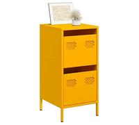 Buffet jaune moutarde 35x39x73,5 cm acier laminé à froid