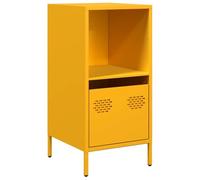 Vidaxl Buffet Jaune Moutarde 35x39x73,5 Cm Acier Laminé À Froid Multicolore