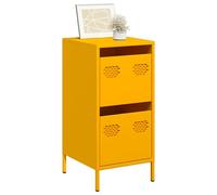 Vidaxl Buffet Jaune Moutarde 35x39x73,5 Cm Acier Laminé À Froid Multicolore