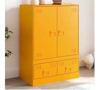 vidaXL Buffet jaune moutarde 67x39x95 cm acier, armoire, armoire de rangement, buffet haut, armoire latérale, armoire haute, 841808
