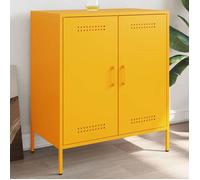 vidaXL Buffet jaune moutarde 68x39x79 cm acier 842979