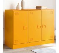 vidaXL Buffet jaune moutarde 99x39x73 cm acier, armoire, armoire latérale, armoire de rangement, armoires, placard, buffet 841724