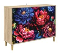 vidaXL Buffet Kiel Sonoma 102 x 33 x 75 cm Bois d'ingénierie, Buffet rectangulaire Moderne, Meuble de Rangement Tendance pour Salon et Salle à Manger, Solution Pratique pour la Maison