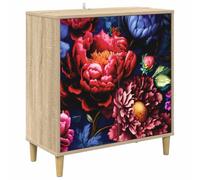 vidaXL Buffet Kiel Sonoma 69 x 33 x 75 cm Bois d'ingénierie, Buffet rectangulaire Moderne, Grand Espace de Rangement pour Salon et Salle à Manger, Meuble Tendance pour la Maison
