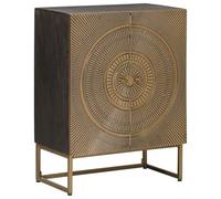 vidaXL Buffet Laiton 53,5 x 30 x 70 cm, Salon, matériaux durables pour Un Usage Quotidien, sièges Confortables, Design Fonctionnel, Style et praticité, Espace idéal