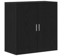 Vidaxl Buffet Latéral Chêne Noir 79x38x80 Cm Bois D'ingénierie Noir