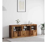 vidaXL Buffet LED Bois ancien 162 x 37 x 67 cm Bois d'ingénierie 3333110