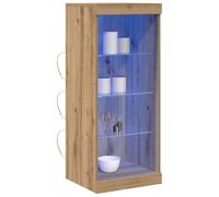 vidaXL Buffet LED Chêne Artisanal 41 x 37 x 100 cm Bois d'ingénierie | Grosse place pour toutes tes affaires, Un look qui met en avant tes objets,