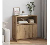 vidaXL Buffet LED Chêne artisanal 71 x 34,5 x 75 cm Bois d'ingénierie 869657