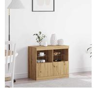 Vidaxl Buffet Avec Lumières Led Chêne 81x37x67 Cm