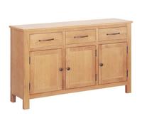vidaXL Buffet 112 x 33,5 x 70 cm Bois de chêne massif