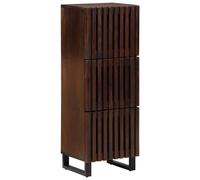 Vidaxl Buffet Marron 40x34x110 Cm Bois Massif De Manguier Marron