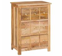 vidaXL Buffet Marron 55 x 35 x 75 cm Bois de manguier Massif, Buffet en Acacia, Rangement Rustique, Meuble en Bois Solide, intérieur, mobilier Marron pour Le Salon