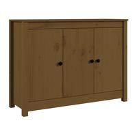 Vidaxl Buffet Marron Miel 100x35x74 Cm Bois Massif De Pin Marron