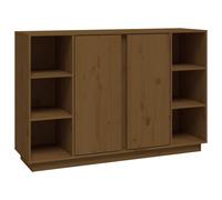 vidaXL Buffet Marron miel 120x35x80 cm Bois massif de pin