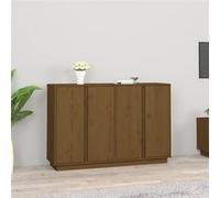 814497 vidaXL Buffet Marron miel 120x35x80 cm Bois massif de pin