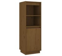 Vidaxl Buffet Marron Miel 37x34x110 Cm Bois Massif De Pin Marron