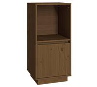 Vidaxl Buffet Marron Miel 38x35x80 Cm Bois Massif De Pin Marron
