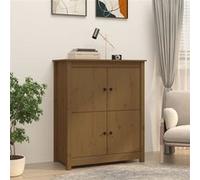 Vidaxl Buffet Marron Miel 83x41,5x100 Cm Bois Massif De Pin Multicolore