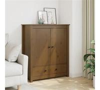Vidaxl Buffet Marron Miel 83x41,5x100 Cm Bois Massif De Pin Multicolore