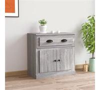 vidaXL Buffet Sonoma gris Bois d'ingénierie 70x35,5x67,5 cm