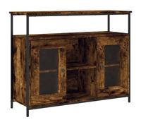 vidaXL Buffet chêne fumé 100x35x80 cm bois d'ingénierie 835506 Marron G