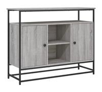 vidaXL Buffet, Meuble de Rangement avec Porte, Armoire latérale, Organisateur de Salon Maison Intérieur Sonoma Gris Bois d'Ingénierie