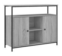 vidaXL Buffet, Meuble de Rangement avec Porte, Armoire latérale, Organisateur de Salon Maison Intérieur Sonoma Gris Bois d'Ingénierie