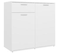 vidaXL Buffet, Meuble de Rangement avec Tiroir, Armoire de Rangement, Organisateur Salon Salle de Séjour Intérieur, Blanc Bois d’Ingénierie