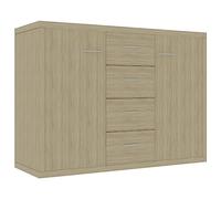 vidaXL Buffet, Meuble de Rangement avec Tiroir, Armoire de Rangement, Organisateur Salon Salle de Séjour Intérieur, Chêne Sonoma Bois d’Ingénierie