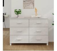 vidaXL Buffet MOLDE Blanc 113x40x80 cm Bois massif de pin 340449