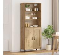 Vidaxl Buffet Montage Mural 2 Pcs Chêne Artisanal Bois D'ingénierie