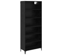 Vidaxl Buffet Montage Mural 2 Pcs Chêne Noir Bois D'ingénierie